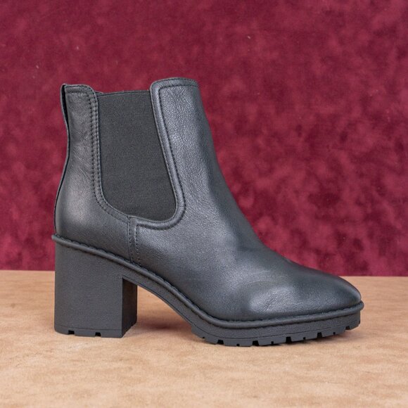 Vince Women Henderson Waterepellent Chelsea Black Leather boots size 9.5EUR 39.5 - Picture 4 of 9